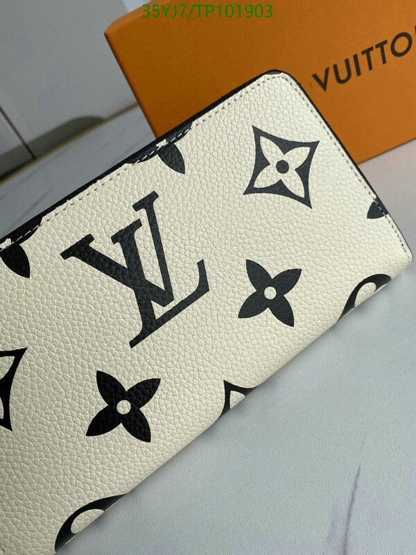 LV Bags-(4A)-Wallet-,Code: TP101903,$ 46USD