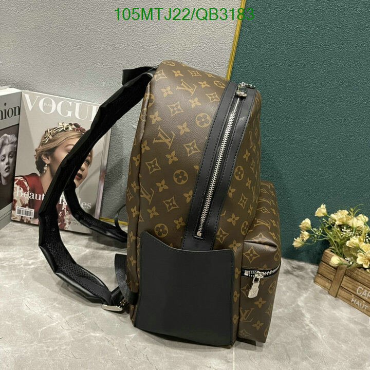 LV Bag-(4A)-Backpack- Code: QB3183 $ 137USD