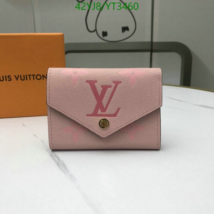 LV Bags-(4A)-Wallet-,Code: YT3460,$ 55USD