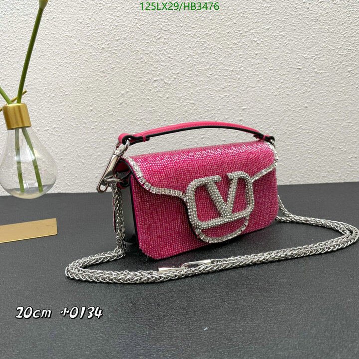 Valentino Bag-(4A)-LOC-V Logo ,Code: HB3476,$ 163USD