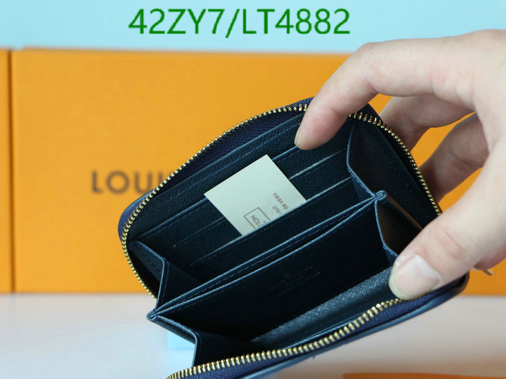 LV Bags-(4A)-Wallet-,Code: LT4882,$ 55USD