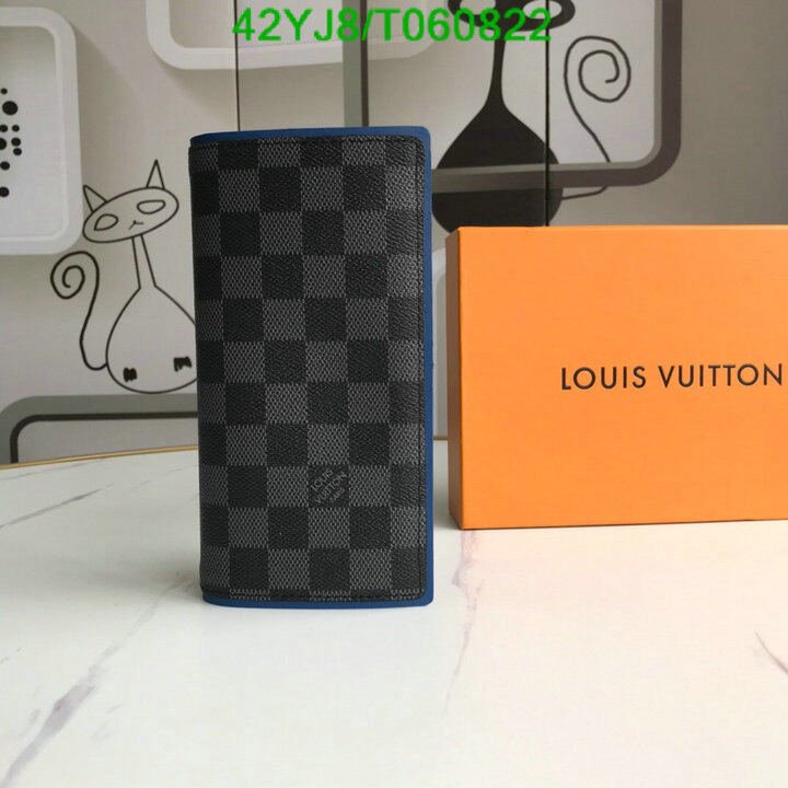 LV Bags-(4A)-Wallet-,Code: T060822,$ 55USD