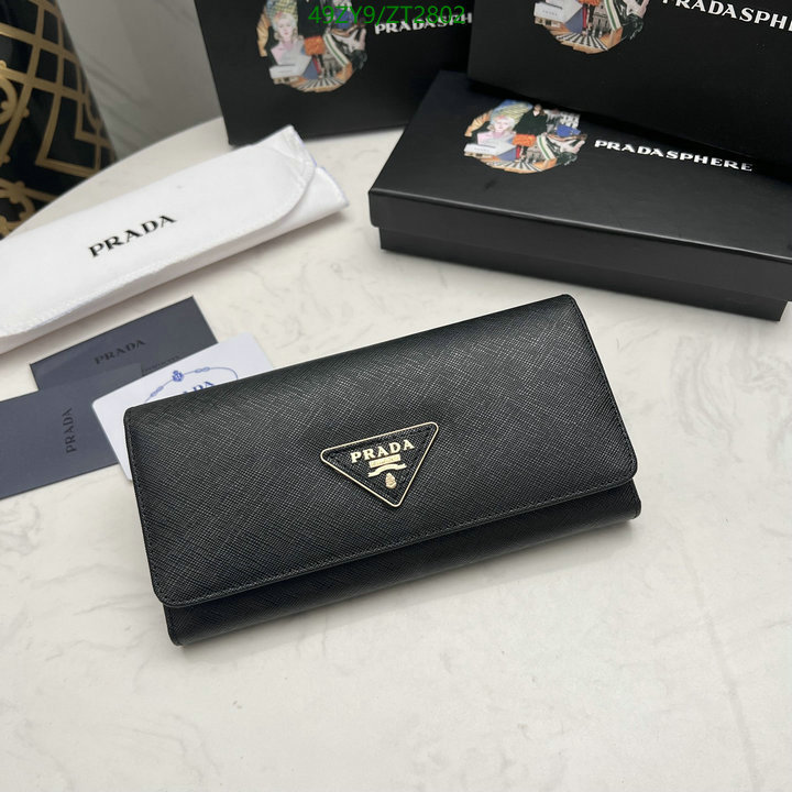 Prada Bag-(4A)-Wallet-,Code: ZT2802,$ 64USD
