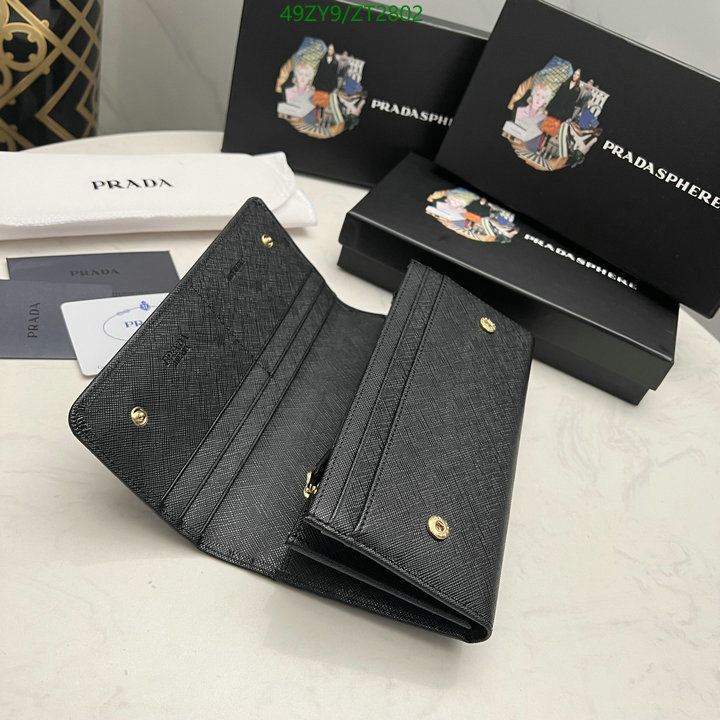 Prada Bag-(4A)-Wallet-,Code: ZT2802,$ 64USD