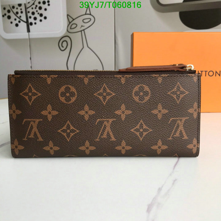 LV Bags-(4A)-Wallet-,Code: T060816,$ 51USD
