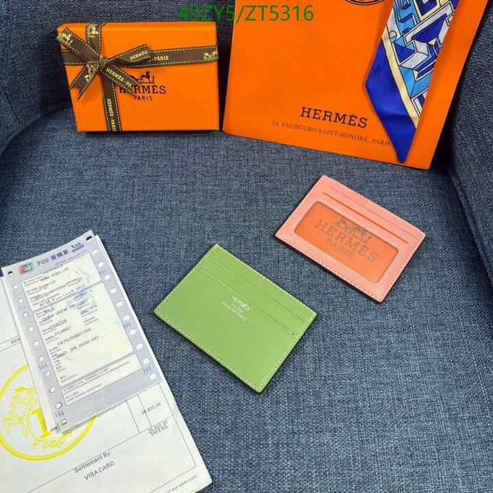 Hermes Bag-(4A)-Wallet-,Code: ZT5316,$ 64USD