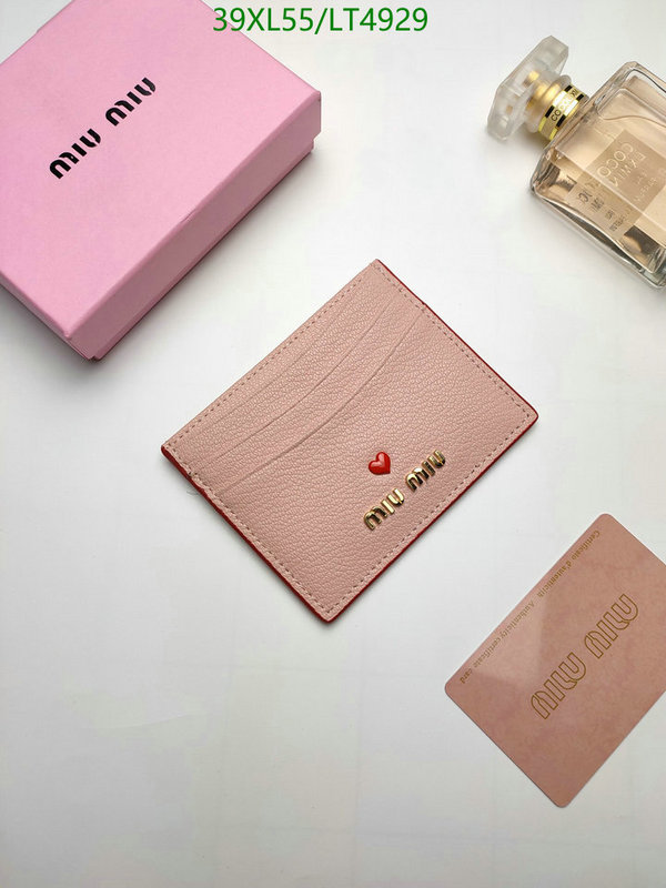 Miu Miu Bag-(4A)-Wallet-,Code: LT4929,$ 51USD