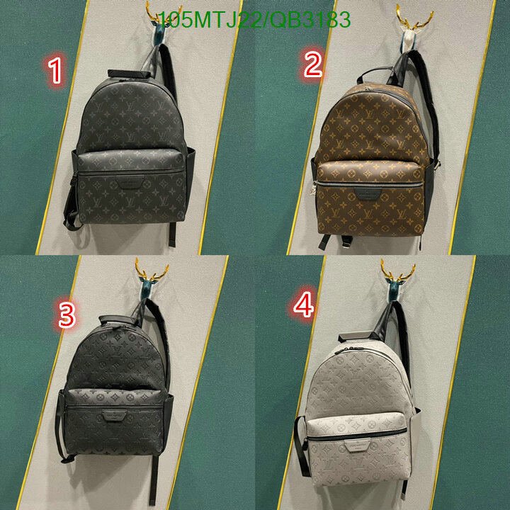 LV Bag-(4A)-Backpack- Code: QB3183 $ 137USD