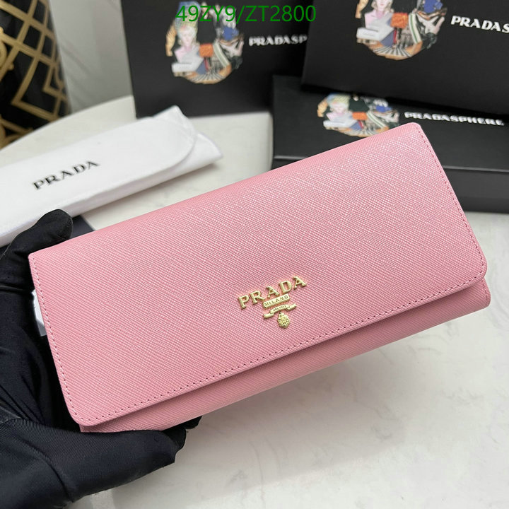 Prada Bag-(4A)-Wallet-,Code: ZT2800,$ 64USD