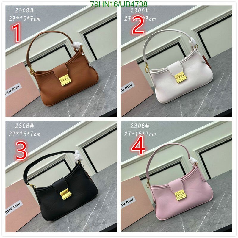 Miu Miu Bag-(4A)-Handbag- Code: UB4738 $ 103USD