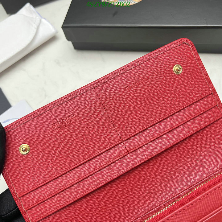 Prada Bag-(4A)-Wallet-,Code: ZT2802,$ 64USD