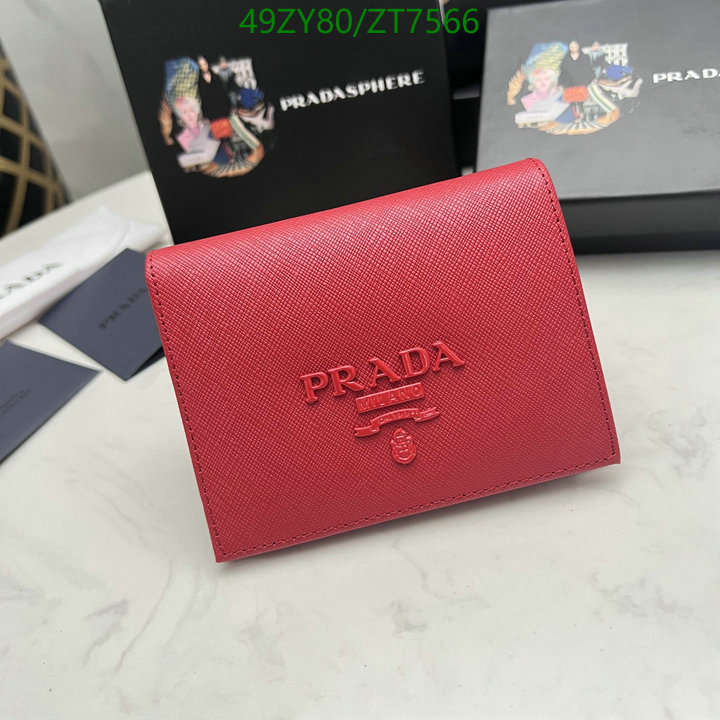 Prada Bag-(4A)-Wallet- Code: ZT7566 $ 64USD