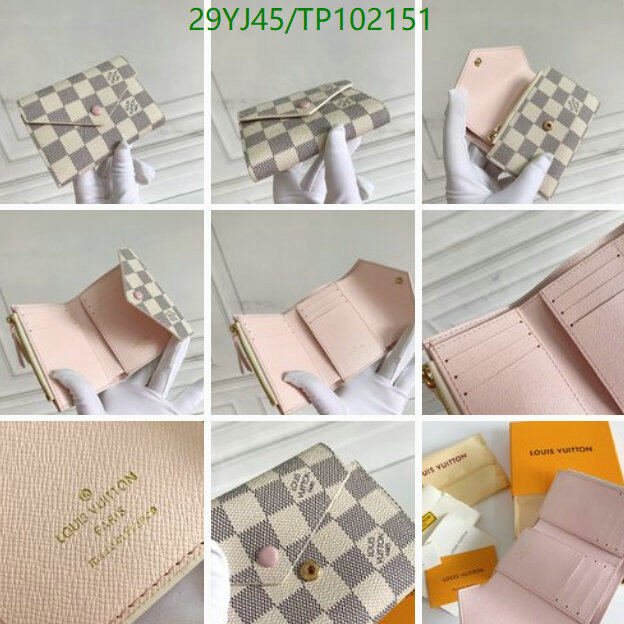 LV Bags-(4A)-Wallet-,Code: TP102151,$ 38USD