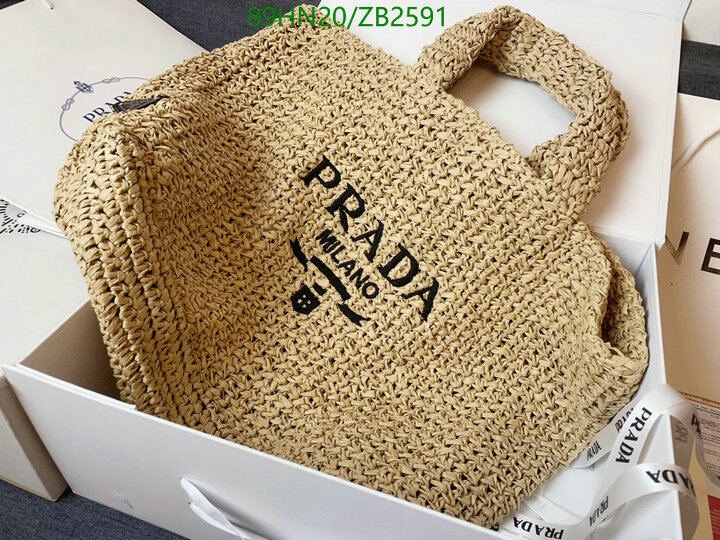 Prada Bag-(4A)-Handbag-,Code: ZB2591,$ 116USD