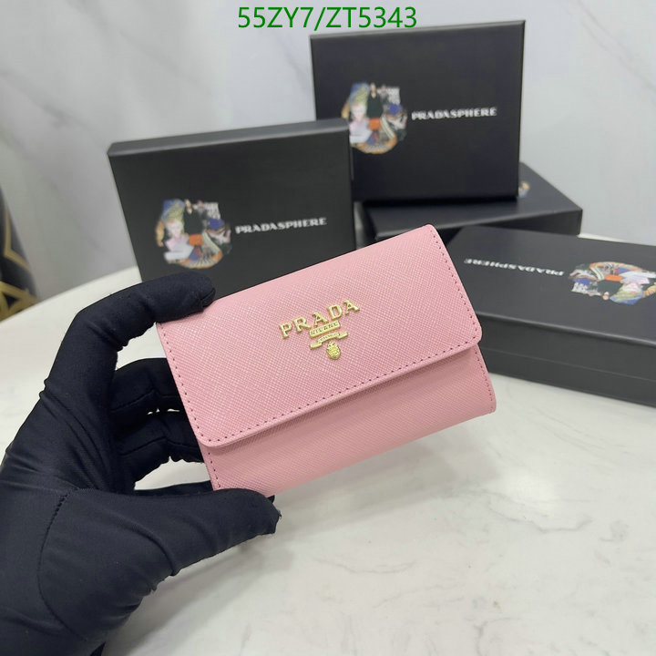 Prada Bag-(4A)-Wallet-,Code: ZT5343,$ 72USD