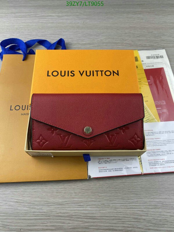 LV Bags-(4A)-Wallet-,Code: LT9055,$ 51USD