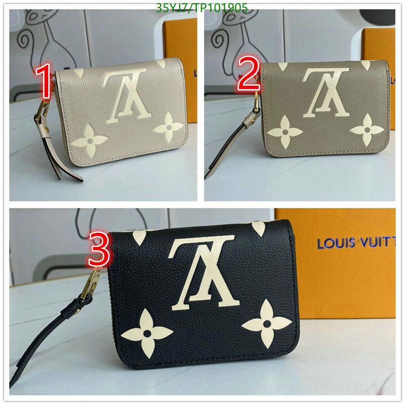 LV Bags-(4A)-Wallet-,Code: TP101905,$ 46USD