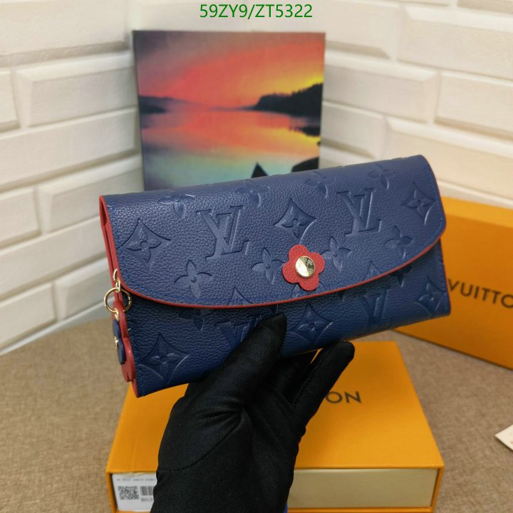 LV Bags-(4A)-Wallet-,Code: ZT5322,$ 77USD