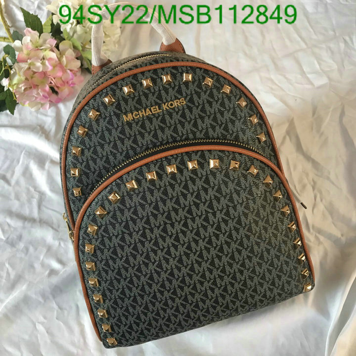 Michael Kors Bag-(4A)-Backpack-,Code: MSB112849,$ 123USD