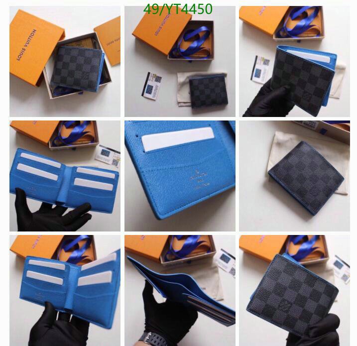 LV Bags-(4A)-Wallet-,Code: YT4450,$ 64USD
