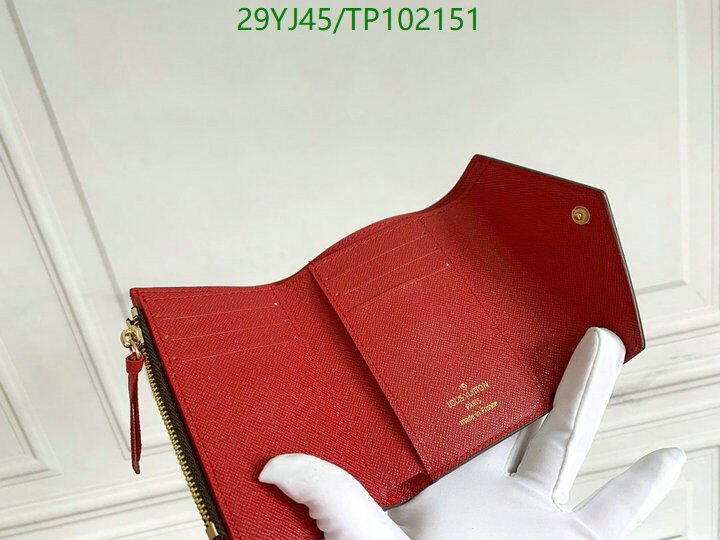 LV Bags-(4A)-Wallet-,Code: TP102151,$ 38USD