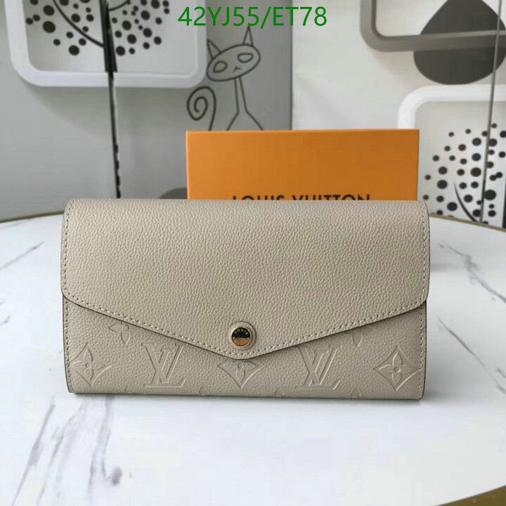 LV Bags-(4A)-Wallet-,Code: ET78,$ 55USD
