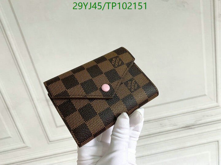 LV Bags-(4A)-Wallet-,Code: TP102151,$ 38USD