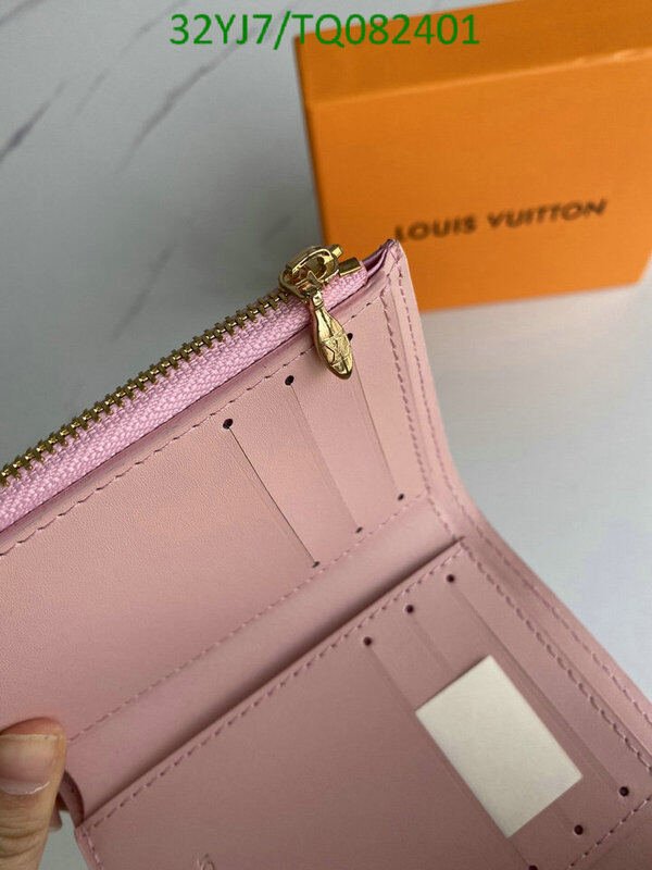 LV Bags-(4A)-Wallet-,Code: TQ082401,$ 42USD