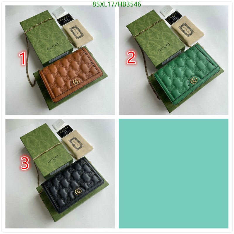 Gucci Bag-(4A)-Diagonal-,Code: HB3546,$ 111USD