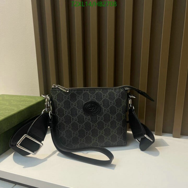 Gucci Bag-(4A)-Diagonal-,Code: HB2708,$ 94USD