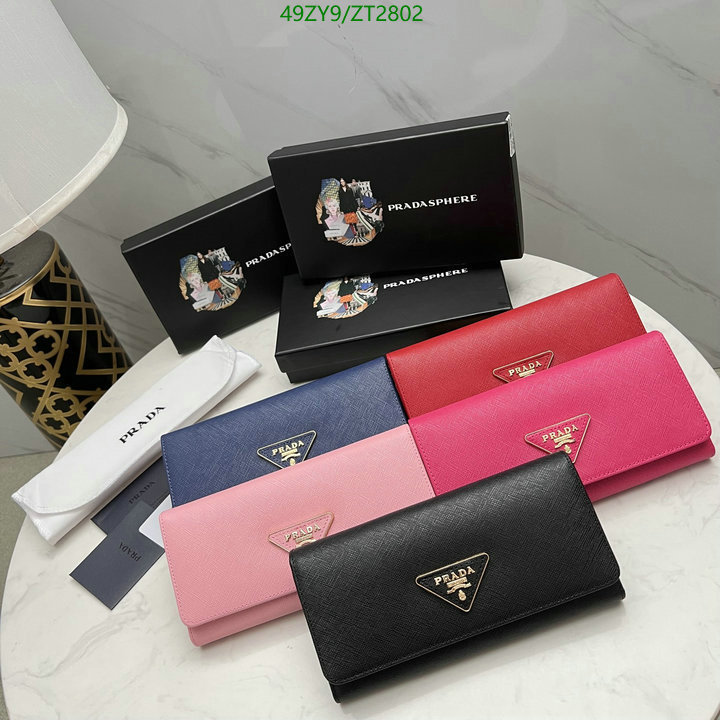 Prada Bag-(4A)-Wallet-,Code: ZT2802,$ 64USD