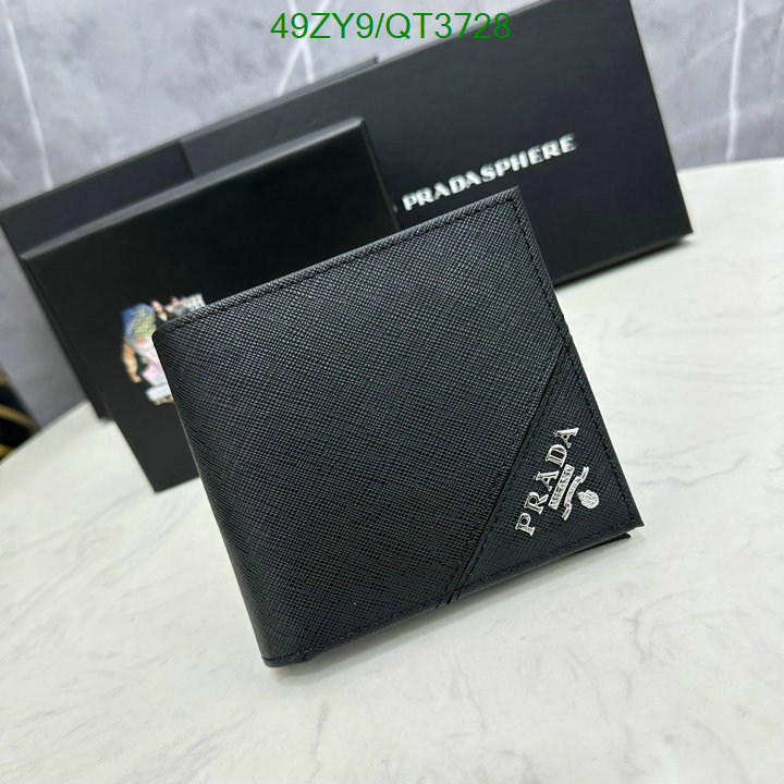 Prada Bag-(4A)-Wallet- Code: QT3728 $ 64USD