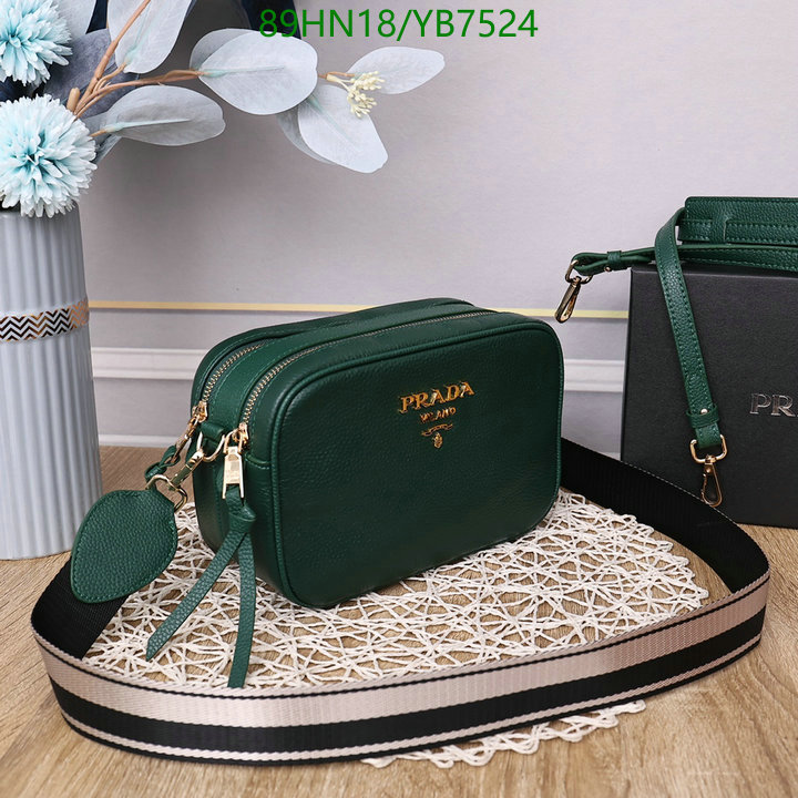 Prada Bag-(4A)-Diagonal-,Code: YB7524,$ 116USD
