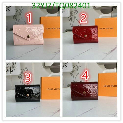 LV Bags-(4A)-Wallet-,Code: TQ082401,$ 42USD