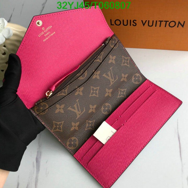LV Bags-(4A)-Wallet-,Code: T060807,$ 42USD