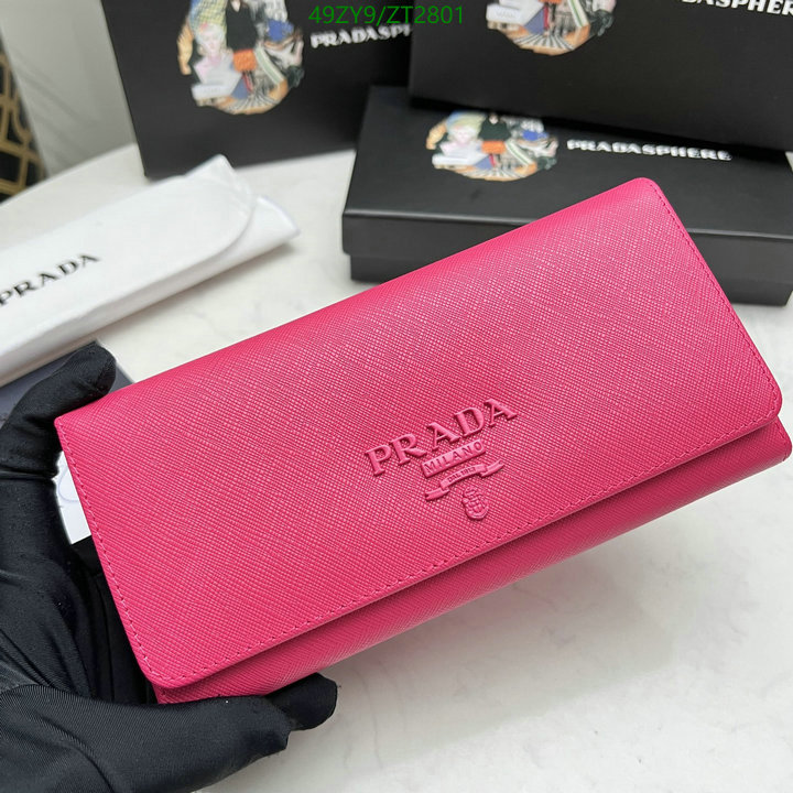 Prada Bag-(4A)-Wallet- Code: ZT2801 $ 64USD