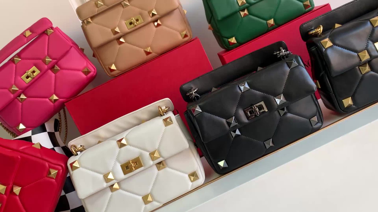 Valentino Bag-(4A)-Roman Stud-,Code: HB6274,$ 137USD