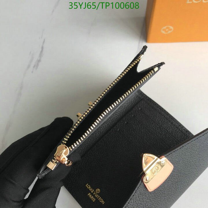 LV Bags-(4A)-Wallet-,Code: TP100608,$ 46USD