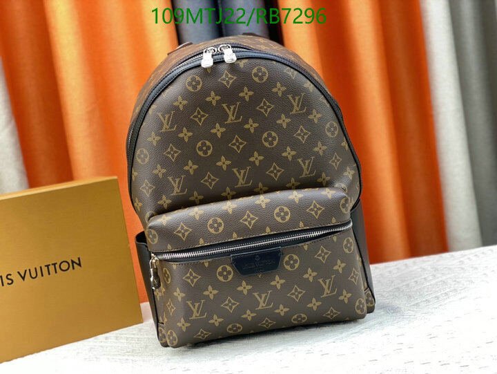 LV Bag-(4A)-Backpack- Code: RB7296 $ 142USD
