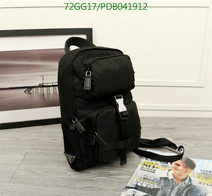 Prada Bag-(4A)-Backpack-,Code: PDB041912,$ 94USD