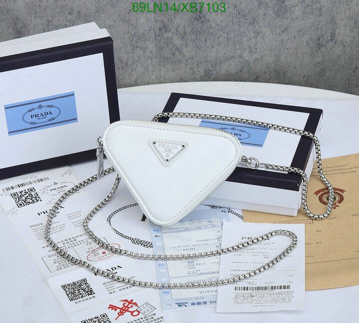 Prada Bag-(4A)-Triangle-,Code: XB7103,$ 90USD