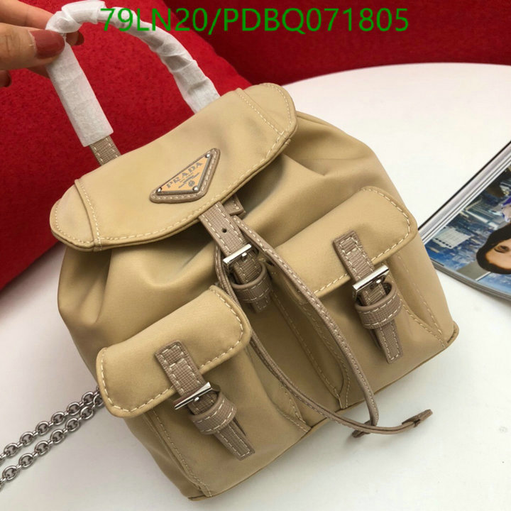 Prada Bag-(4A)-Backpack-,Code:PDBQ071805,$ 155USD