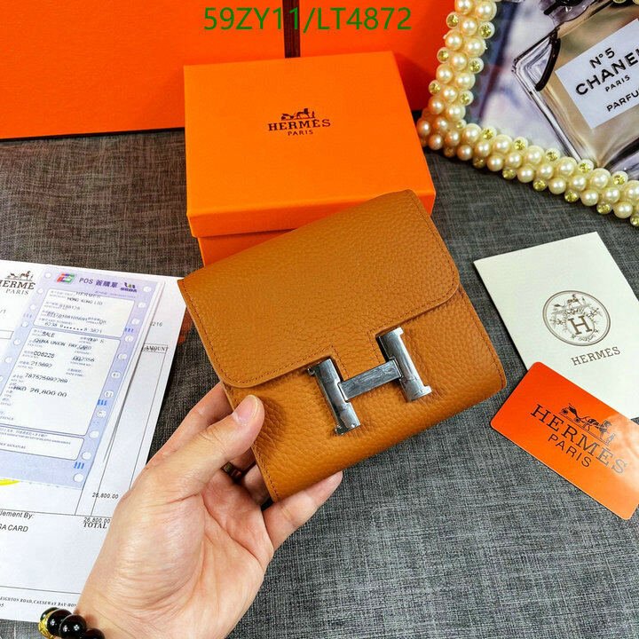 Hermes Bag-(4A)-Wallet-,Code: LT4872,$ 77USD