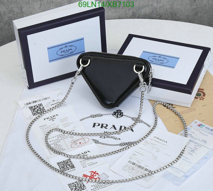 Prada Bag-(4A)-Triangle-,Code: XB7103,$ 90USD