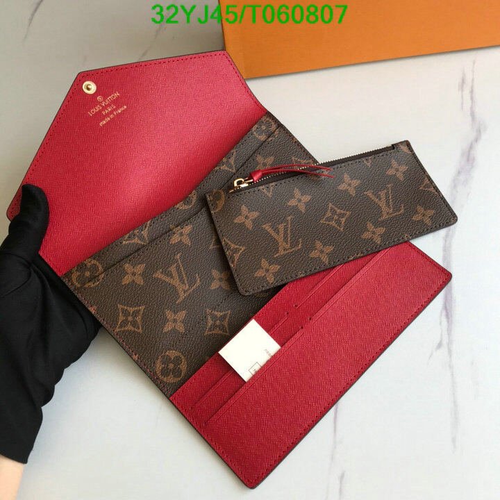 LV Bags-(4A)-Wallet-,Code: T060807,$ 42USD