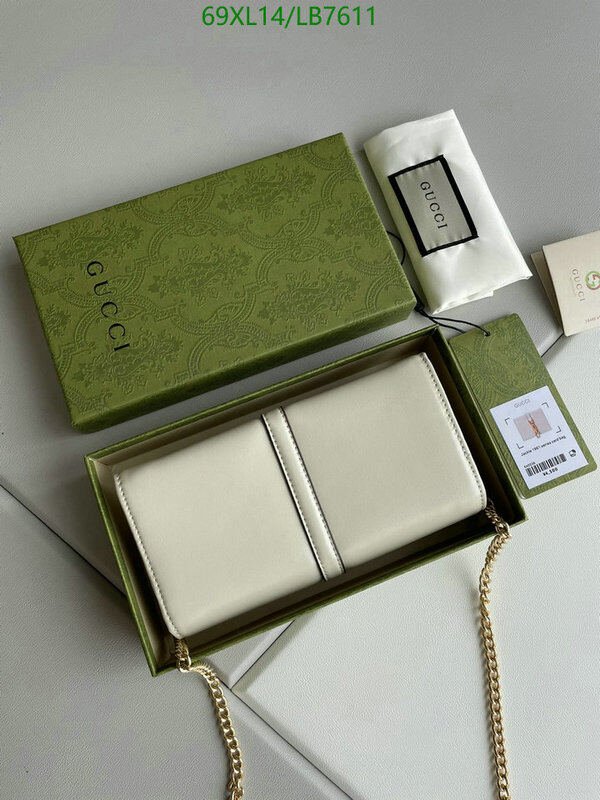 Gucci Bag-(4A)-Diagonal-,Code: LB7611,$ 90USD