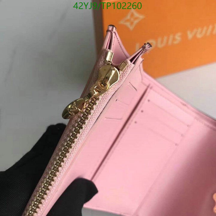 LV Bags-(4A)-Wallet-,Code: TP102260,$ 55USD