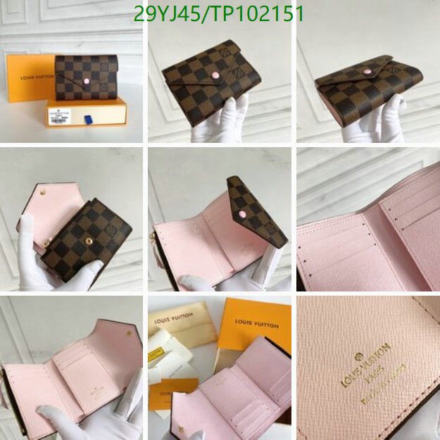 LV Bags-(4A)-Wallet-,Code: TP102151,$ 38USD