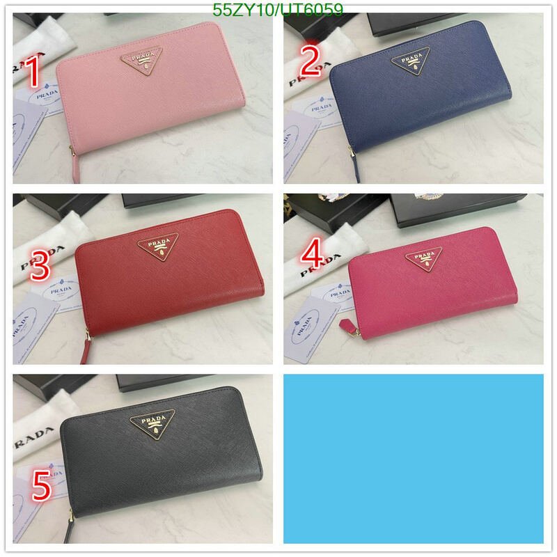 Prada Bag-(4A)-Wallet- Code: UT6059 $ 72USD