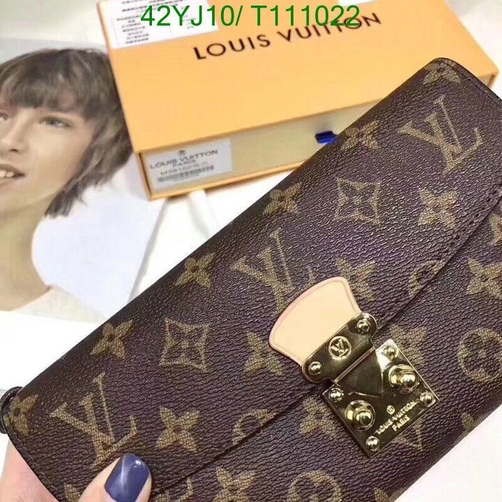 LV Bags-(4A)-Wallet-,Code : T111022,$ 55USD